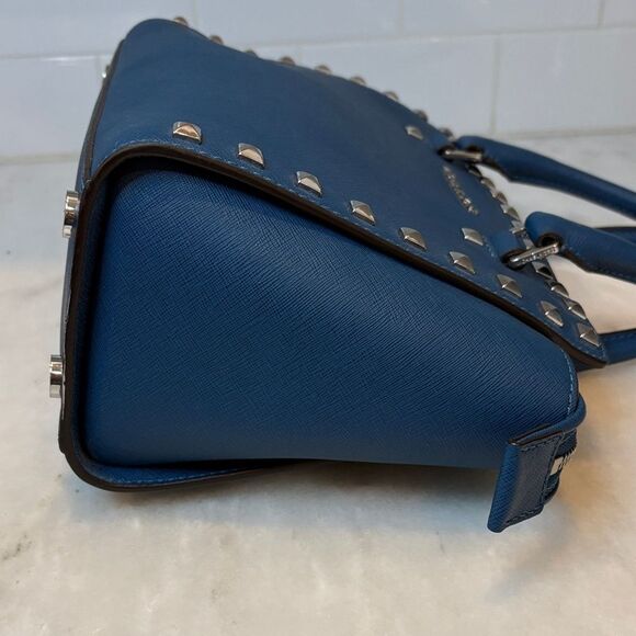 Michael Kors Selma Studded Saffiano Leather Satchel - Picture 7 of 16